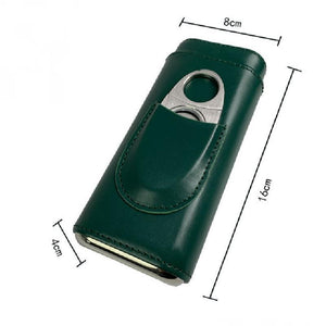 Tragbare feuchtigkeitsspendende Aufbewahrungstasche aus Leder für Zigarren für Herren