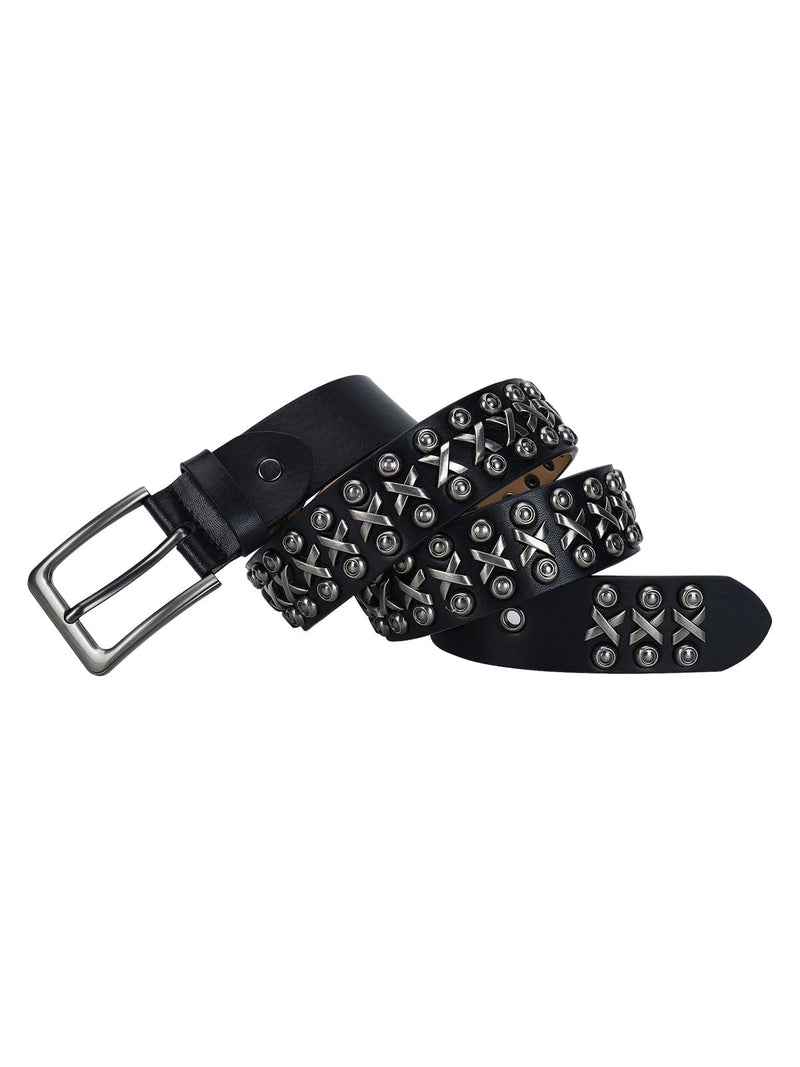 Punk Style Rivet PU Leather Belt