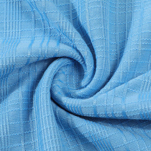 Men's Solid Color Textured Short Sleeve Shirt