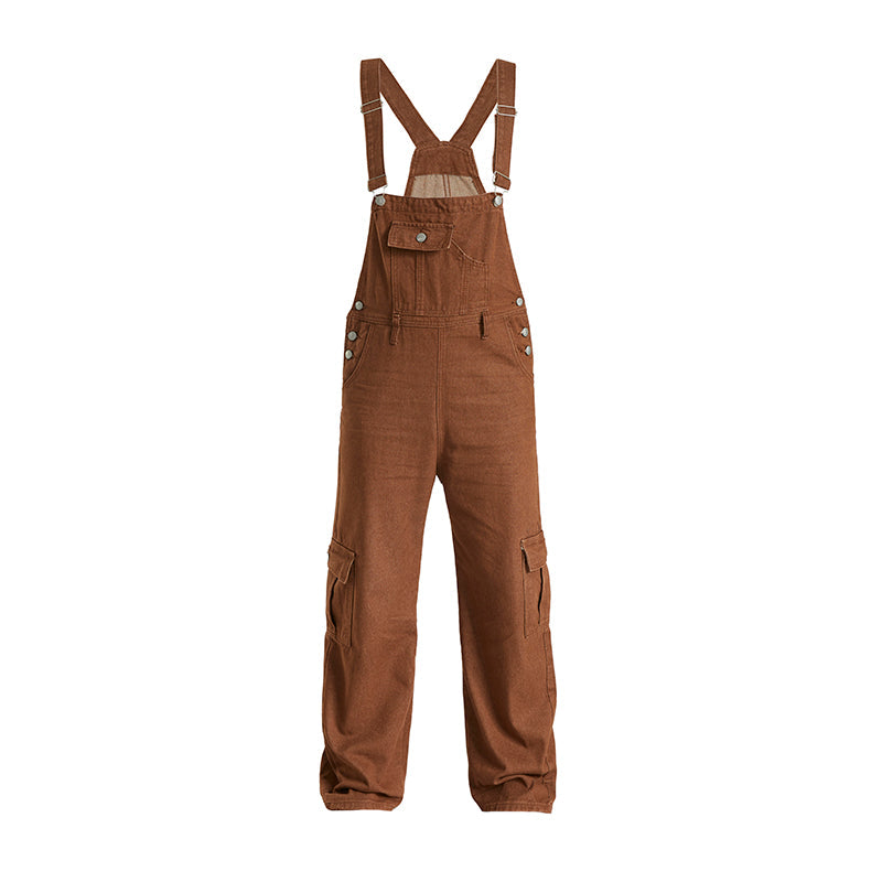 Duck Double Front Bib Cargo Overalls - Men's