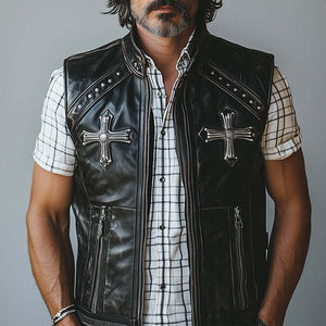 Men's Western Vintage Leather Fashion Vest