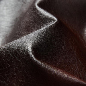 Herren Vintage PU Fleece Lederjacke