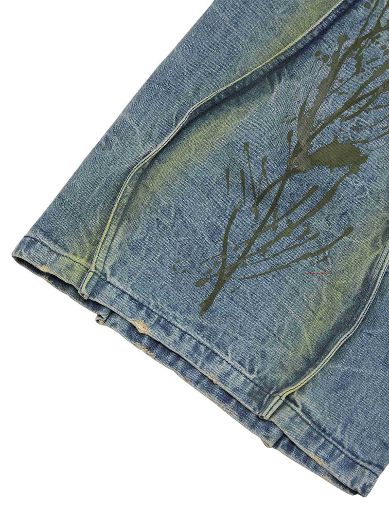 American Street Heavy Duty Washed Distressed Jeans