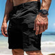Einfarbige Cargo-Shorts mit mehreren Taschen für Herren