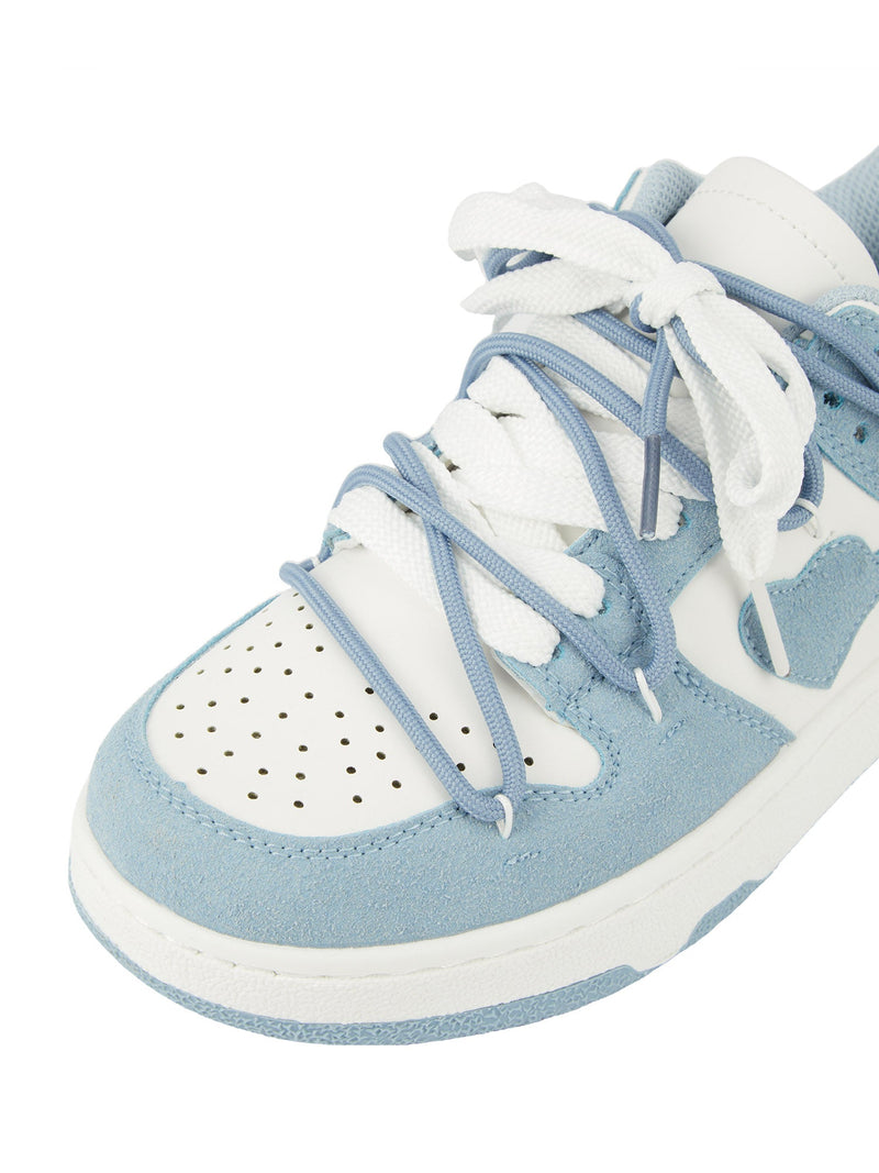 Haze Blue Love Breathable Board Shoes