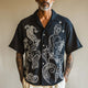 Men's Picasso Abstract Print Short Sleeve Shirt