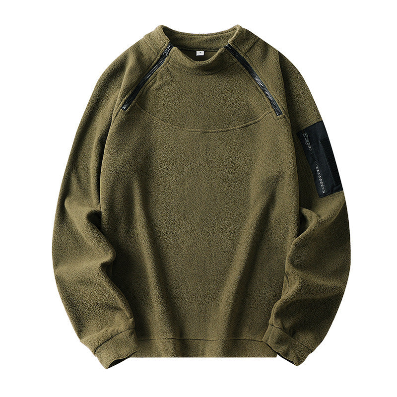 STAND UP COLLAR TACTICAL MEN'S HOODIE