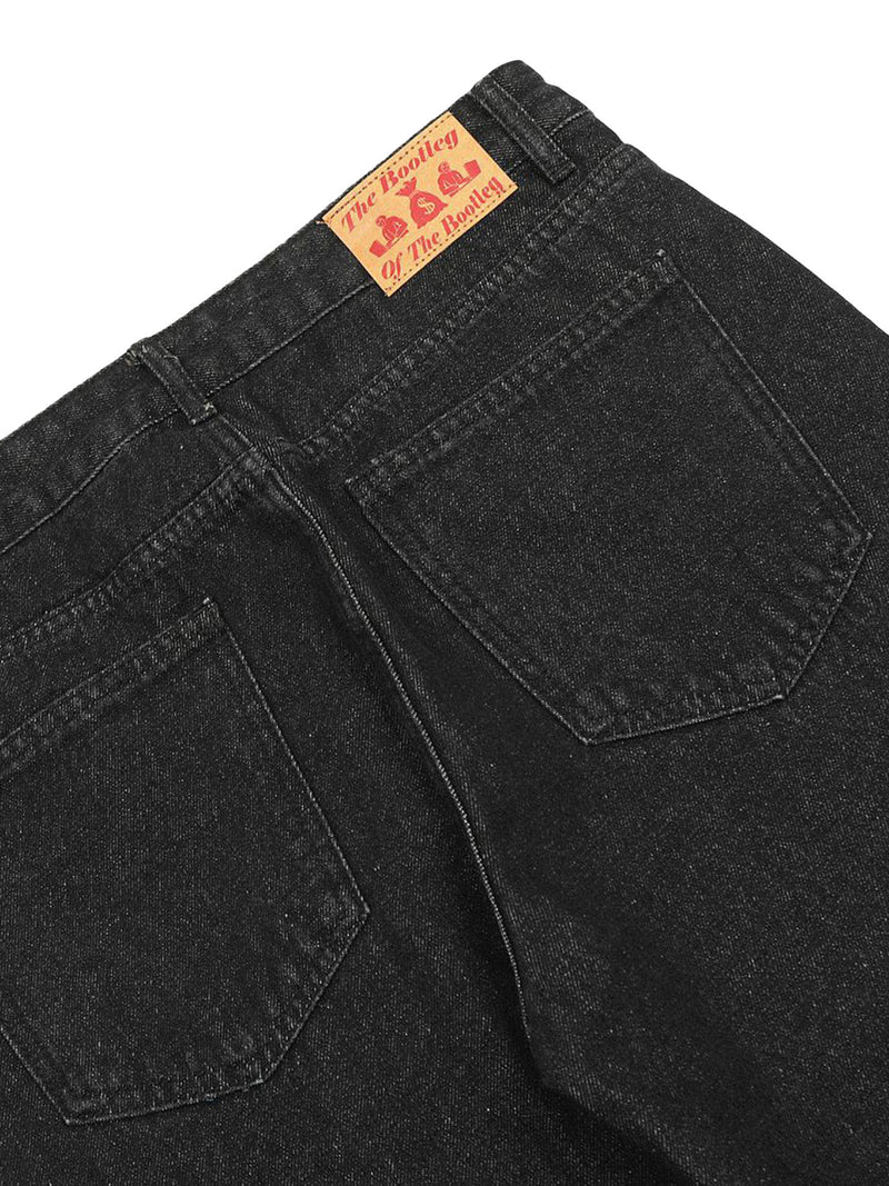 Letter Embroidery Hip-Hop Washed Jeans