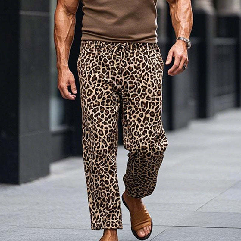 Freizeithose aus Leoparden-Mix für Herren