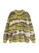 Mohair Striped Knit Sweater