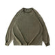 Men's Cotton Washed Distressed Long-sleeved T-shirt