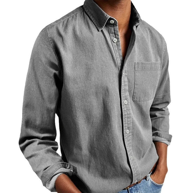 NEW LONG SLEEVE COLLAR MEN'S SHIRT