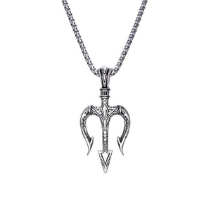 Retro Casual Nordic Trident Neptune Necklace