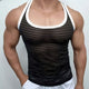 Men's Slim Fit Striped Tank Top