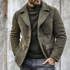 Men's Vintage Canvas Single Breasted Jacket