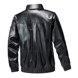 Men's Classic Casual Lapel Leather Jacket