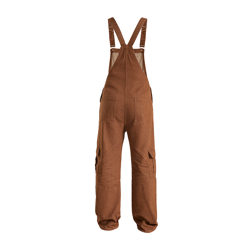 Duck Double Front Bib Cargo Overalls - Men's