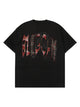 Street Contrast Color Embroidered T-shirt