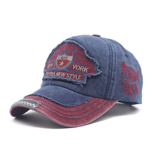Herren Stickerei Washed Old Hat