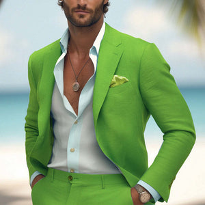 Men's Comfortable Cotton And Linen Blazer