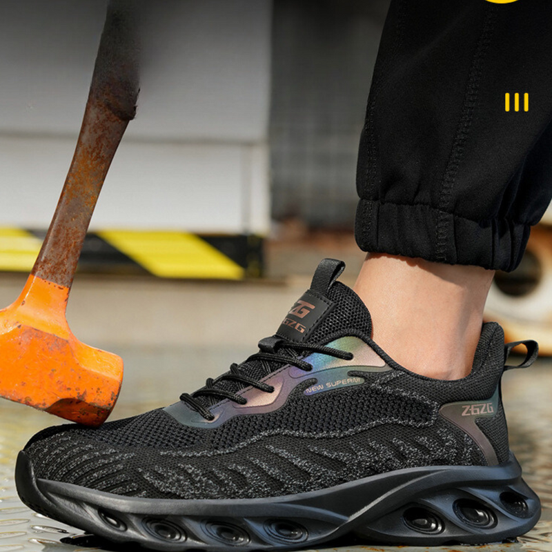 PUNCTURE RESISTANT BREATHABLE LIGHTWEIGHT WORK SAFETY SHOES