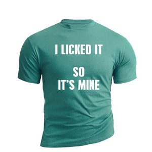 IS MINE BAUMWOLL-GRAFIK-T-SHIRT