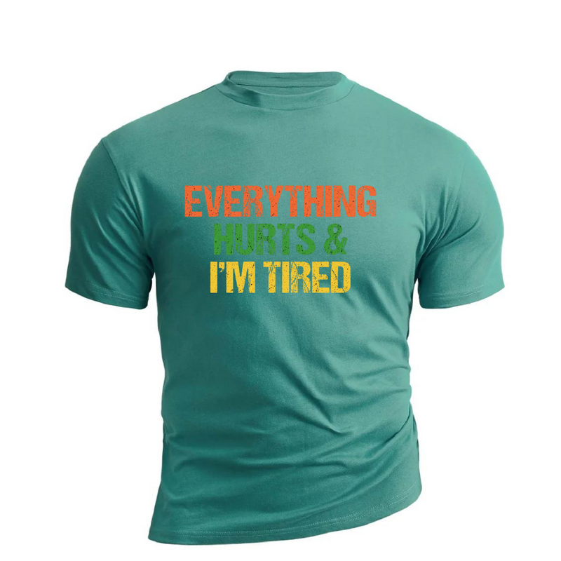 I'M TIRED  COTTON GRAPHIC TEE