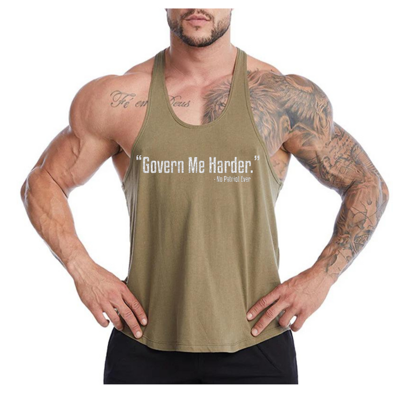 GOVERN ME HARDER  ESSENTIAL COTTONTANK TOP