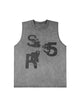 High Street Hip Hop Print Vest