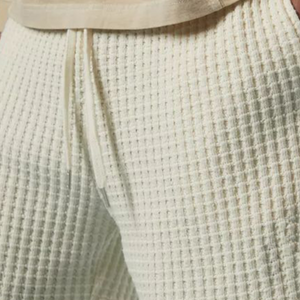 Men's Spring And Summer Fashion Waffle Elastic Waist Casual Shorts