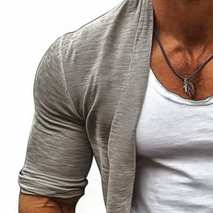 Men's Casual Comfort Cotton Loose Long Sleeve Knitted Cardigan