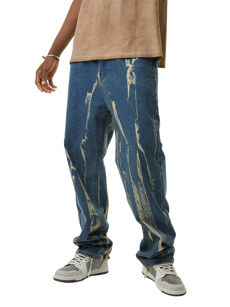 Lightning Flying Tie-Dye Hip-Hop Jeans