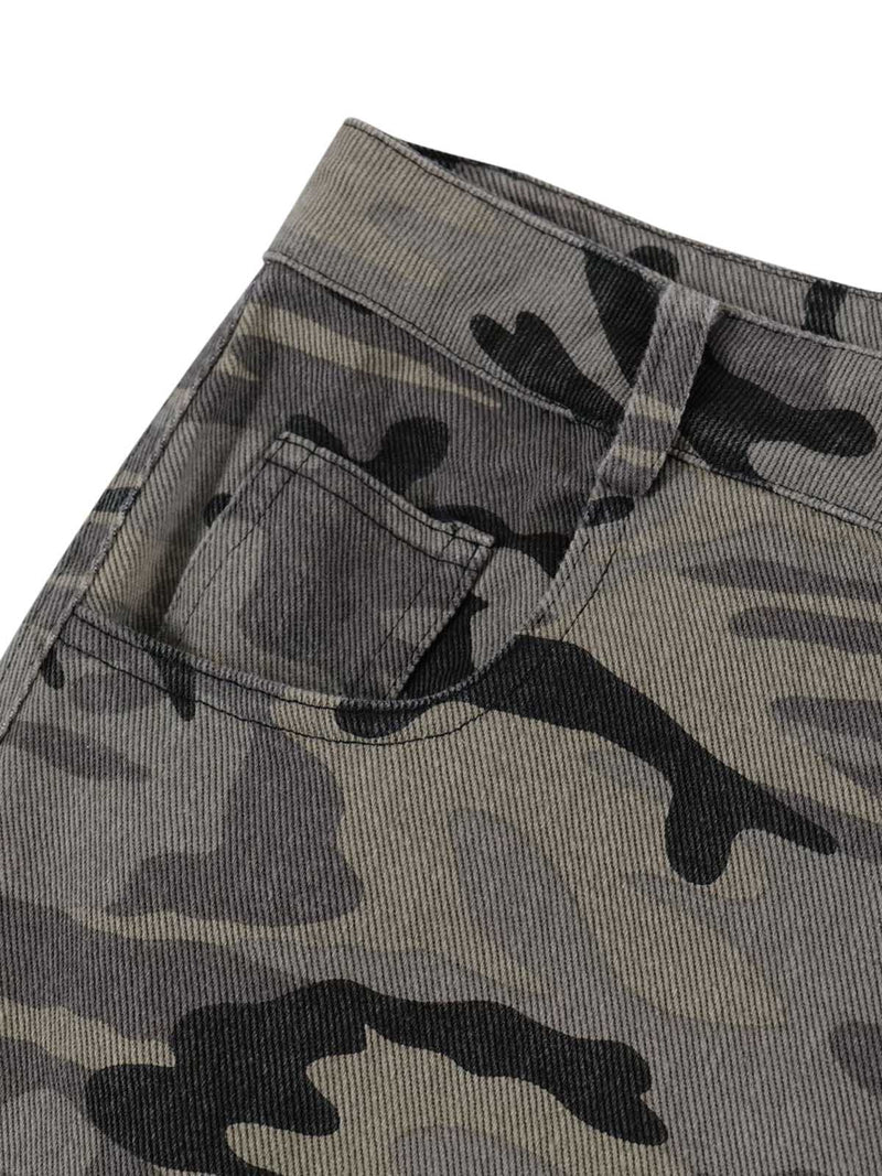 Camouflage Multi Pocket Cargo Pants