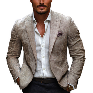 Men's Cotton And Linen Casual Blazer