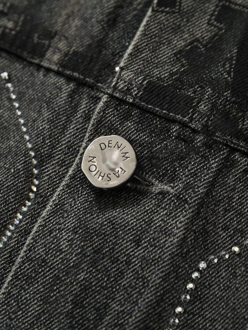 Retro Wasteland Rivet Denim Vest