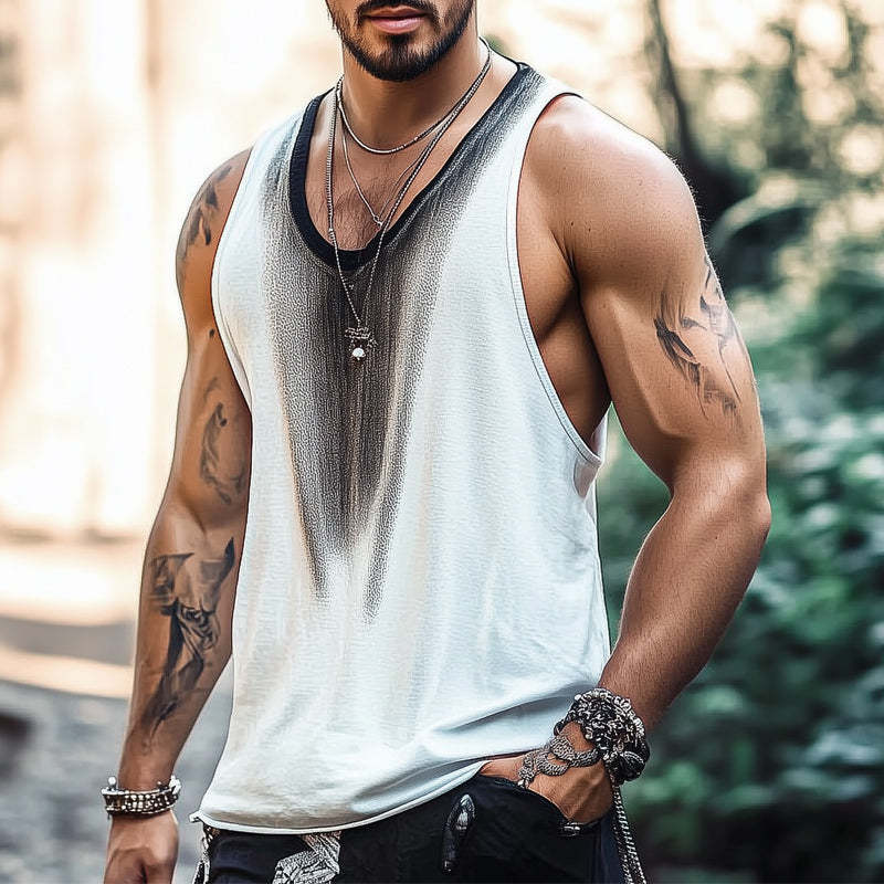 Bequemes, hautfreundliches, cooles Tanktop für Herren im Sommer