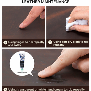 Men's Portable Handmade Top Layer Cowhide Magnetic Buckle Glasses Storage Bag