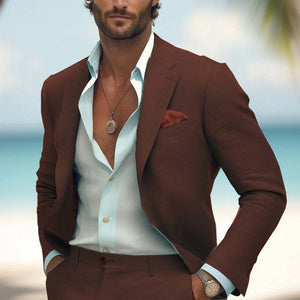Men's Comfortable Cotton And Linen Blazer