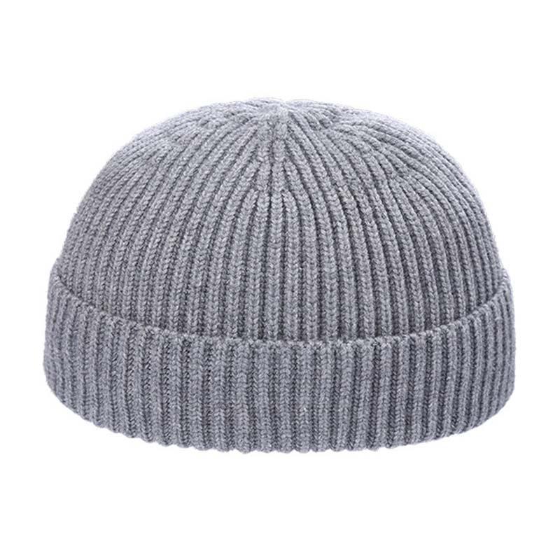 Herren Outdoor Strickmütze aus warmer Wolle für Herbst und Winter 