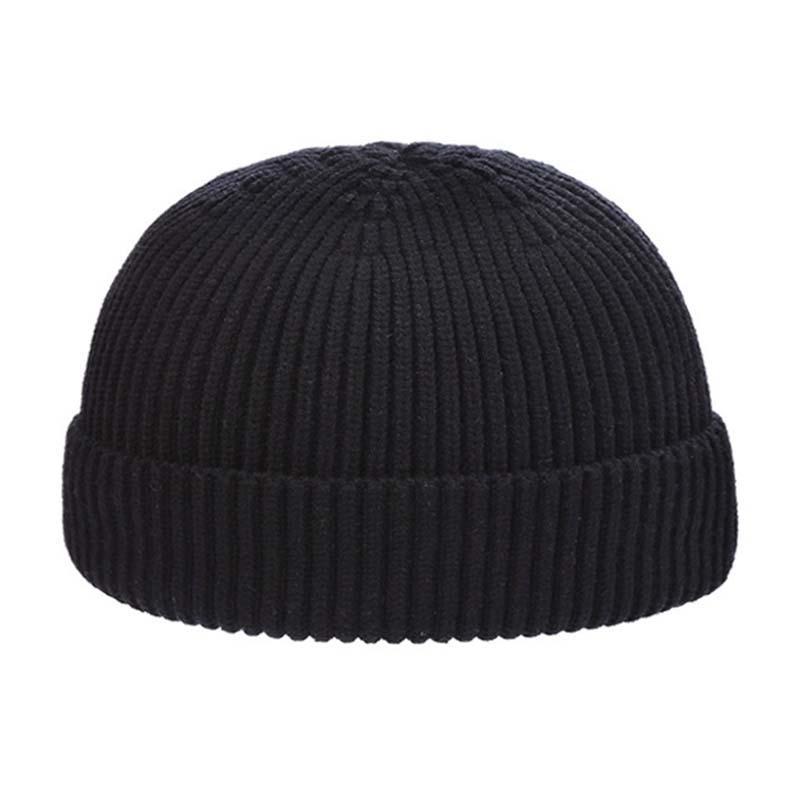 Herren Outdoor Strickmütze aus warmer Wolle für Herbst und Winter 