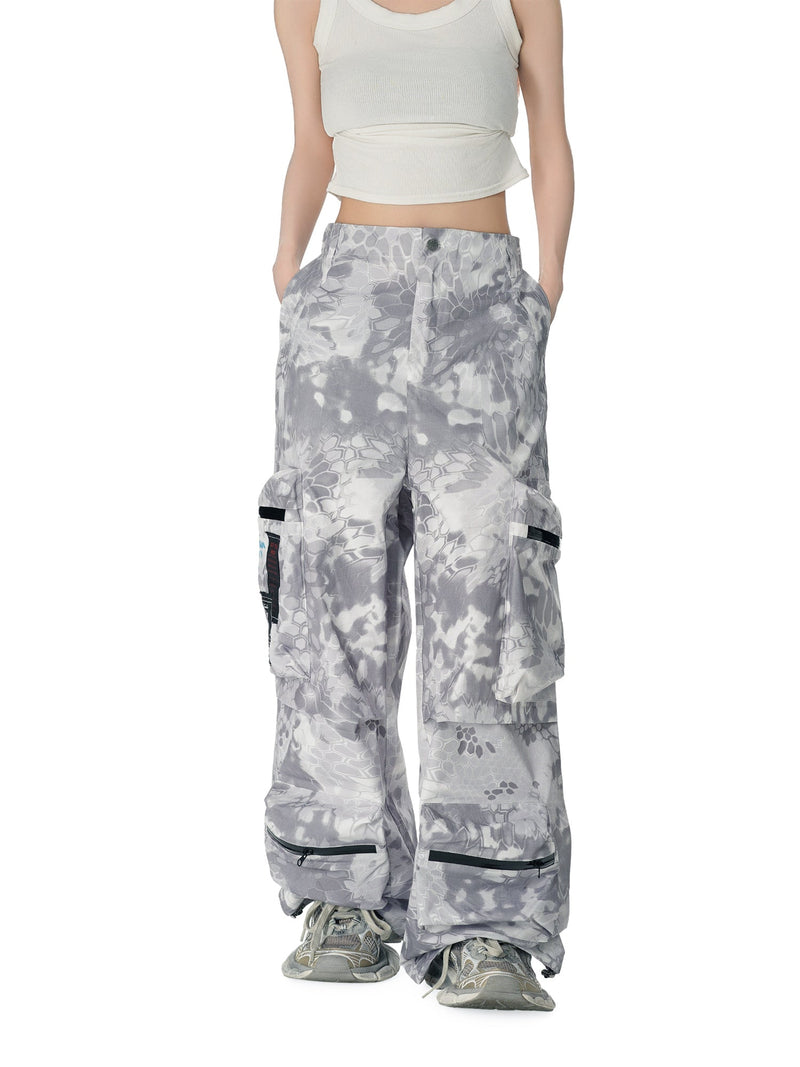 High Street Camouflage Multi-Pocket Woven Pants