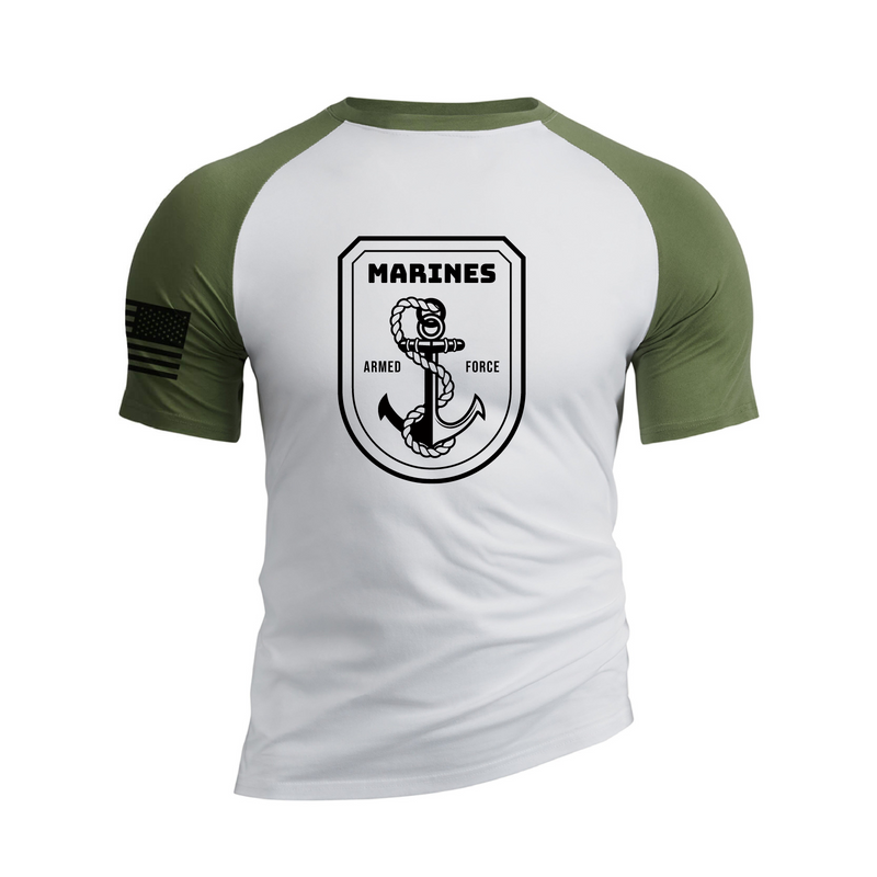 MARINES COTTON GRAPHIC TEE