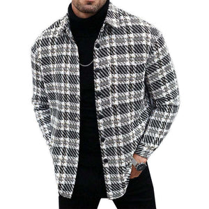 Men's Blended Lapel Single-breasted Jacket
