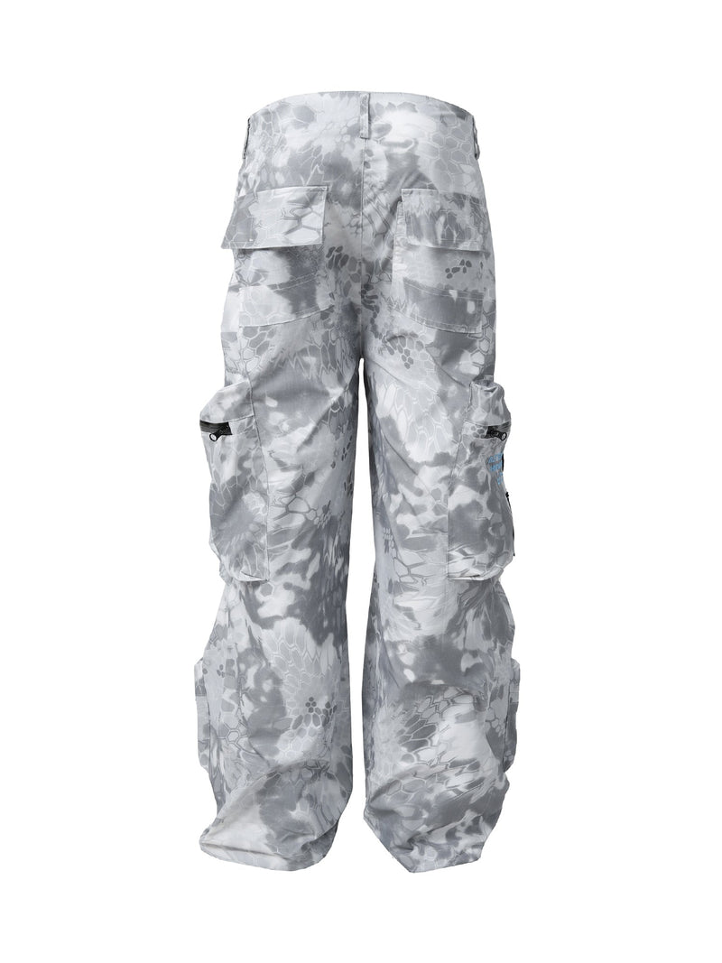 High Street Camouflage Multi-Pocket Woven Pants