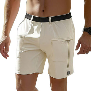 Men's Summer Basic Solid Color Casual Shorts