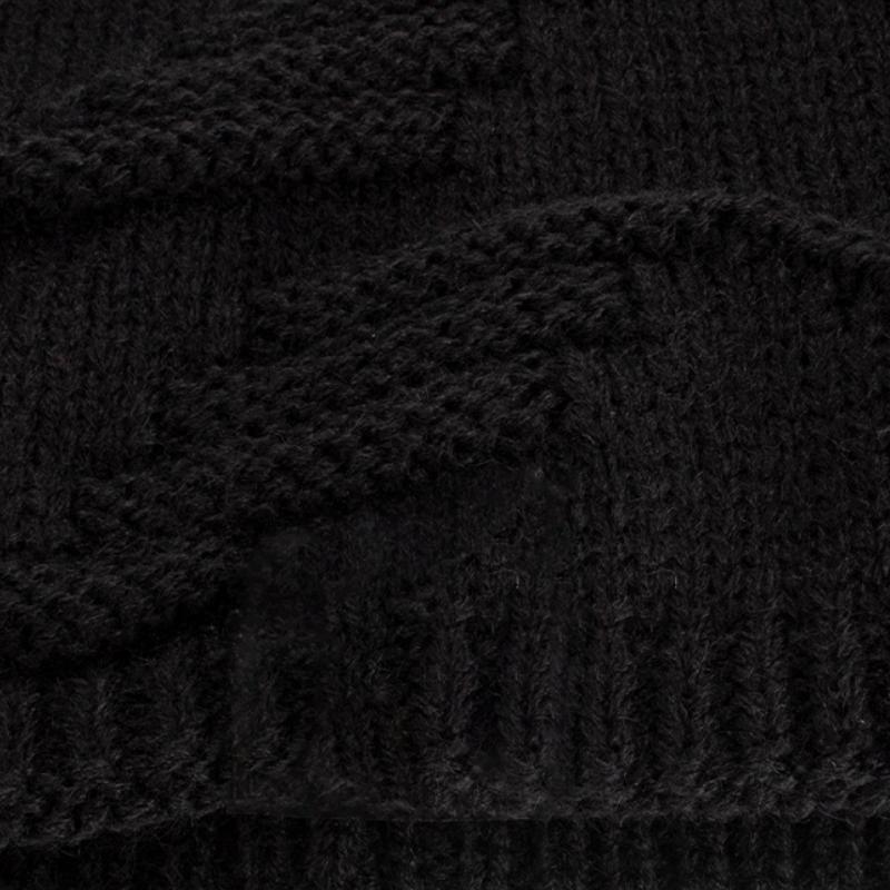 Warme Vintage-Strickmütze mit Plüschfutter für Herren