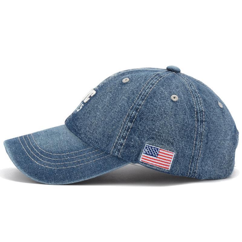 Men's Vintage American Flag Cowboy Cap