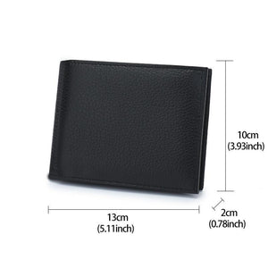Men's Top Layer Cowhide Large Capacity Multi-card Slots Genuine Leather Wallet