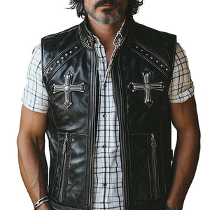 Men's Western Vintage Leather Fashion Vest