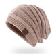 Leather Label Knitted Hat Warm Hat For Men And Women